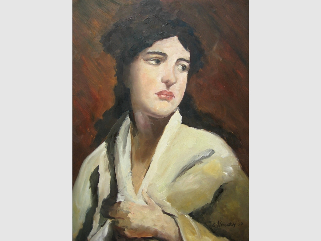 Portrait II 70x50 oil on cardboard