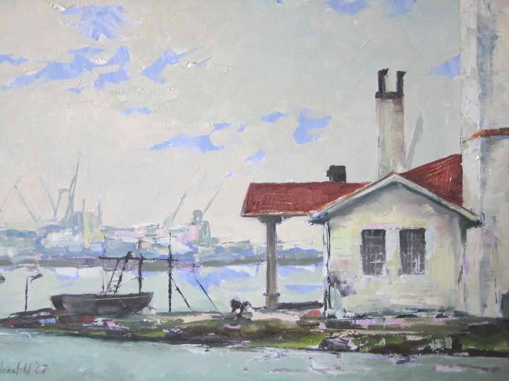 Kız Kulesi 50x70 mixed media