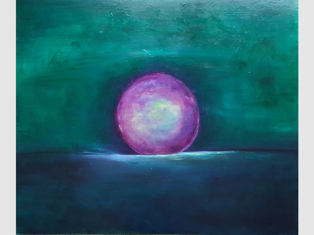 Swirl II mixed media on canvas