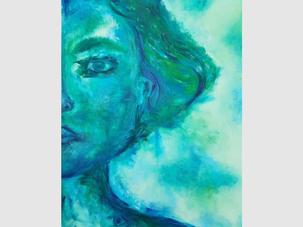 Women III, mixed media on canvas 90x70