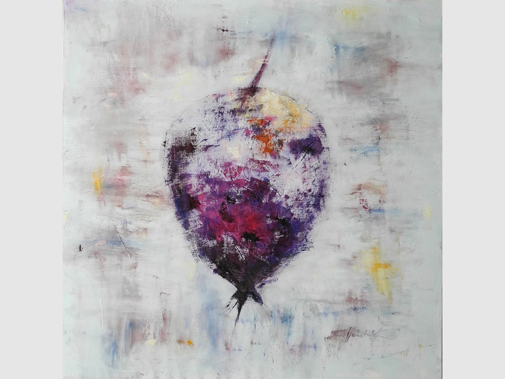Rosehips7 80x80 Tual üzerine karışık teknik imzalı