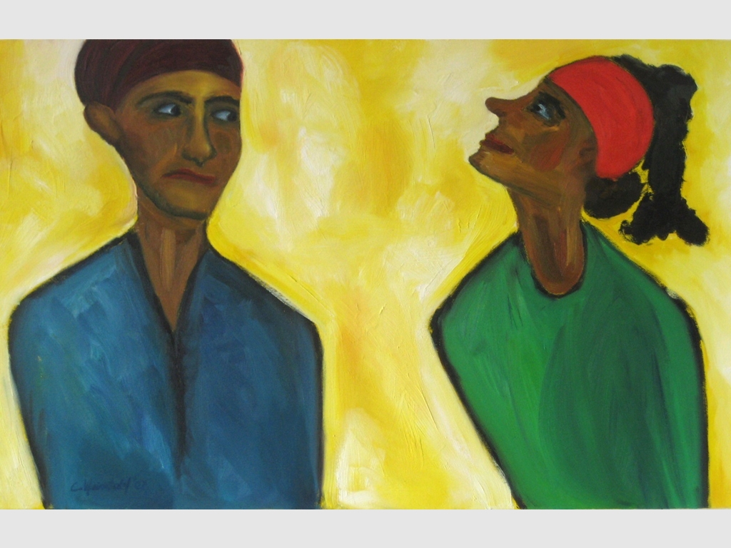 The look 50x80 oil on canvas