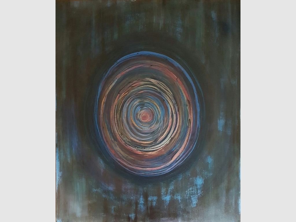 Swirl III mixed media on canvas 120x100