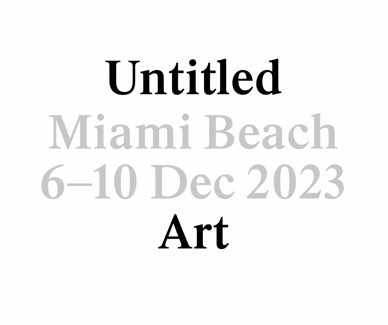 Untitled Miami Beach 2023