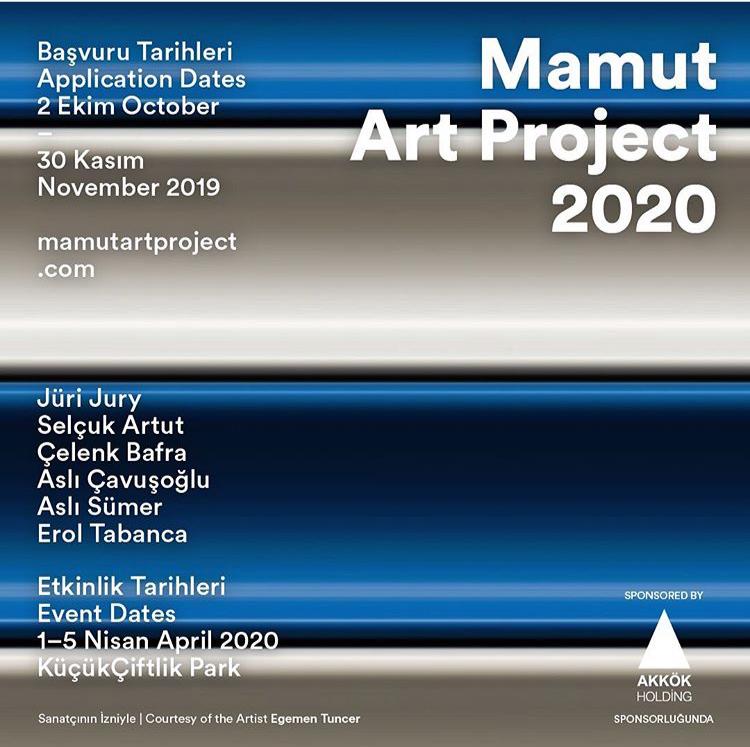 20/12/2019 - Selçuk Artut Mamut Art Project 2020’de jüri üyesi