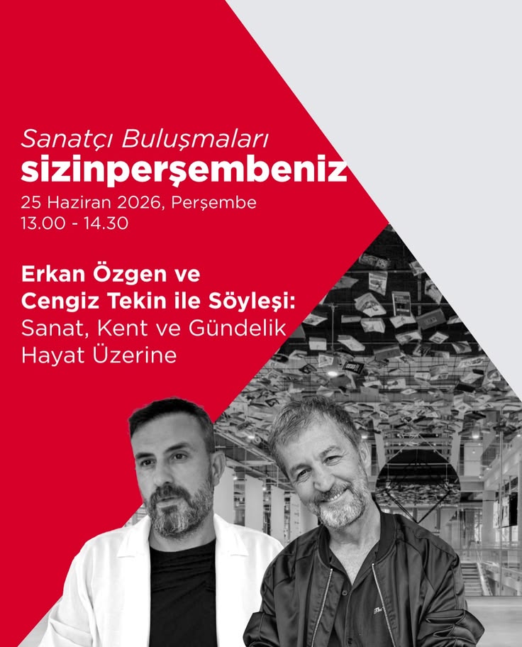 Cengiz Tekin and Erkan Özgen in conversation at Istanbul Modern (24/06/2026)