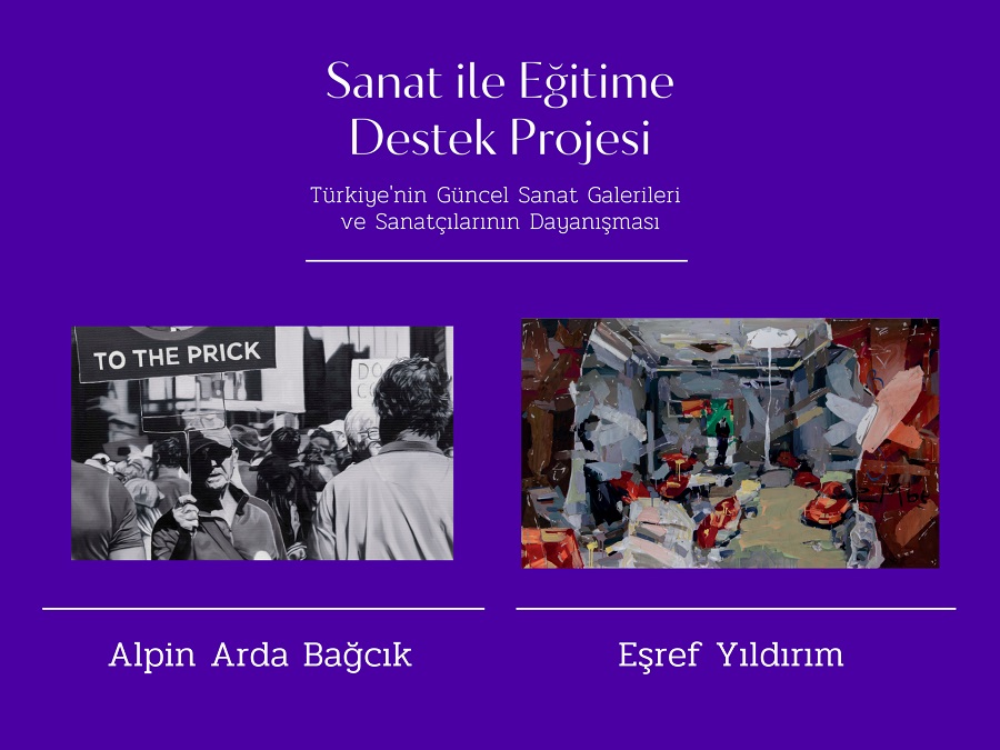 12/04/2023 - Alpin Arda Bağcık and Eşref Yıldırım at the Support for Education with Art Project