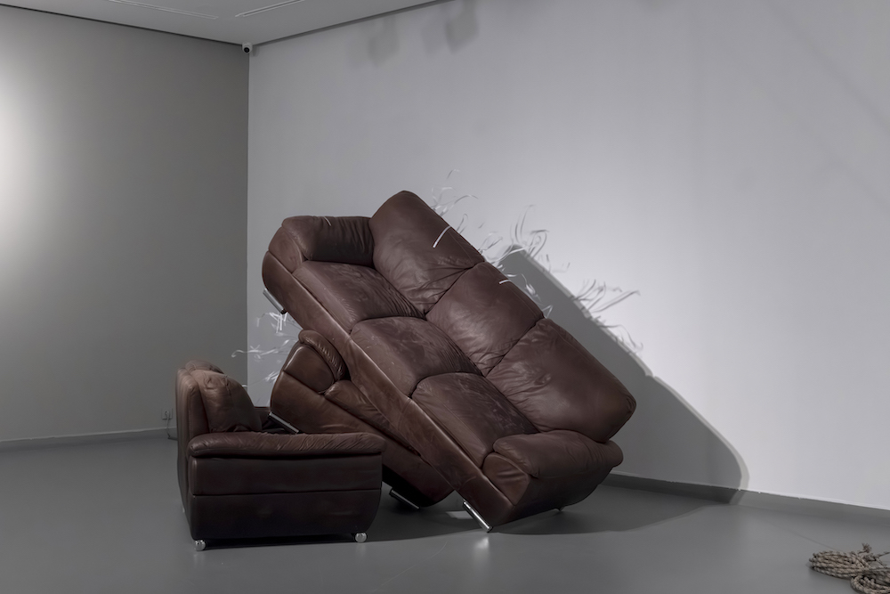 Wind of Things; brown sofa set
