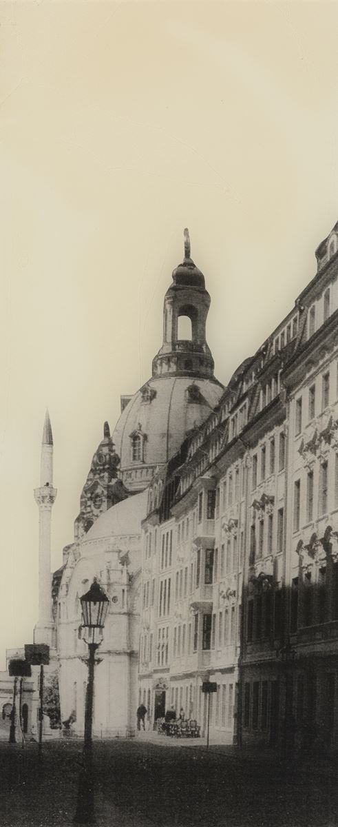 Rampische Straße in Dresden mit Blick auf die Augustus Moschee from the series 